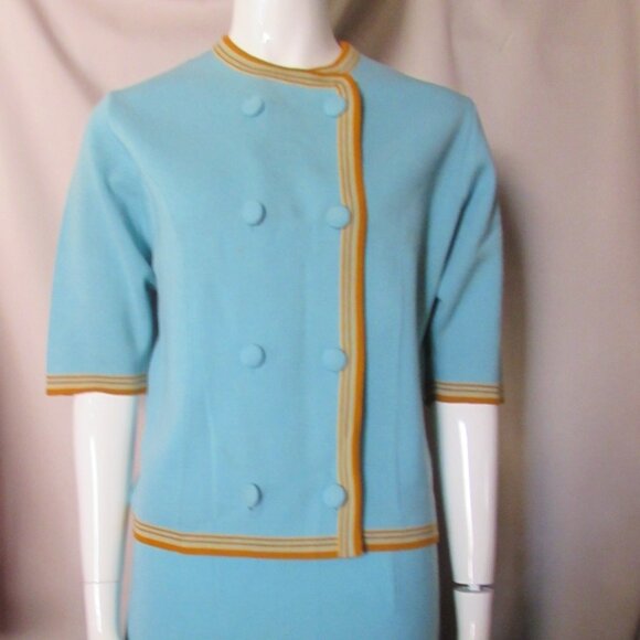 Classic Wool Knit Top and Skirt Made in Italy - Picture 1 of 15